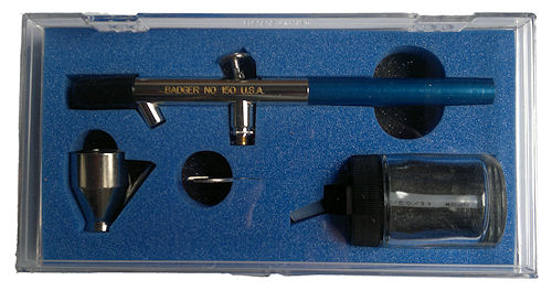 Badger 150 Endeavor, Syphon Feed Airbrush, Double-Action, Medium in Acrylic Case