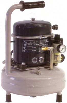 WE-SA50/9 - Werther SIL-AIR 50/9 Kompressor mit Manometer/Regler